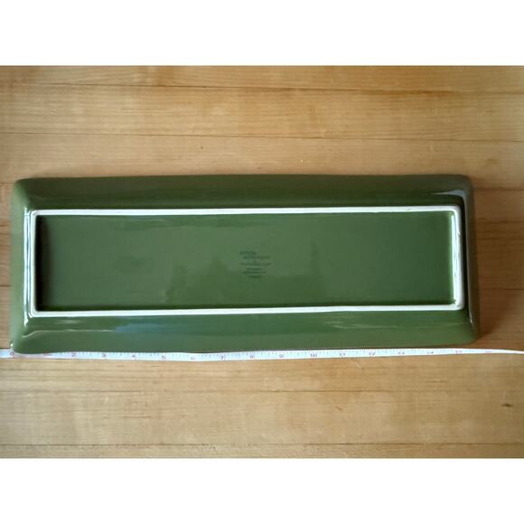 Pampered Chef Simple Additions Green 16" Platter - Picture 2 of 3